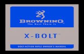 X-Bolt · Browning X-Bolt is one of the most accurate, sophisticated and finest constructed bolt-action rifles available today. The Browning X-Bolt ... Y o U A r e r e s P o n s i