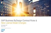 SAP Business ByDesign Contract Rules & New License Model … 2... · 2019-07-03 · ǀ Confidential: Released for Partners 5 New SAP Business ByDesign License Model required Following