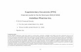 Supplementary Documents [IFRS]Supplementary Documents [IFRS] Financial results for the the fiscal year 2019 (FY2019) Astellas Pharma Inc. - FY2019 Financial Results For …