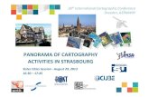 PANORAMA OF CARTOGRAPHY ACTIVITIES IN STRASBOURG · Global geographical coverage. 24/7/365. operability. ... Disaster impact map. 1. st. damage map only 40h after the ... Latest 2013