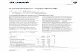 Scania Interim Report January March 2019 - Cision · Scania Interim Report January-March 2019 Business overview Sales performance Total vehicle deliveries increased by 4 percent during