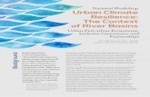 National Workshop Urban Climate Resilience: The Context of ... · cities provide being the economic hubs, trans-boundary (India- Nepal-Bangladesh) issues, urban poverty, low development