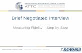 Brief Negotiated Interview - IRETAmy.ireta.org/sites/ireta.org/files/Final Fidelity Webinar powerpoint.pdf · Overview of Project Transforming the Academic Preparation of Health Professionals: