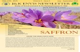 ISSN 2455 - 8575 July J&K ENVIS NEWSLETTERjkenvis.org/pdf/newsletters/July_Sept_2016.pdf · INTRODUCTION THe Kashmir valley represents one of the major saffron (Crocus sativus kashmirianus)