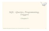 SQL: Queries, Programming, szhou/336/336_ ¢  SQL: Queries, Programming, Triggers Chapter