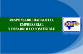 RESPONSABILIDAD SOCIAL EMPRESARIAL Y DESARROLLO … · 2018-11-22 · nuestra actuación, el COHEP desde 2015, con el apoyo de la OIT definió una estrategia de Empresas Sostenibles