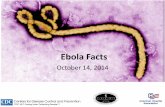 Ebola Facts - PPEKits · Ebola Facts October 14, 2014 . Symptoms of Ebola • Initial symptoms are nonspecific - may include fever, chills, myalgias, and malaise. • Patients can