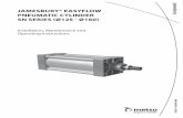 JAMESBURY® EASYFLOW PNEUMATIC CYLINDER …...As per ISO 8573 we required air quality as below. 1. Particle size < 5 μ (class 5) 2. Pressure dew point < -20 C (class 3) for actuator