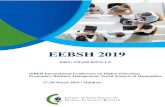 EEBSH 2019 - ISBER...ISBN: 978-605-83575-1-8 EEBSH 2019 ISBER International Conference on Higher Education Economics, Business Management, Social Sciences & Humanities 27-28 March
