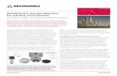 Selecting fire and gas detectors for extreme environments · Gas detectors for challenging environments The ability to quickly and accurately detect leaks of volatile or flammable