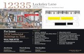 12335 Locksley Lane · 2019-08-23 · Crossroad Ventures Group can provide the creative solutions to your critical decisions in commercial and residential real estate. Locksley Lane