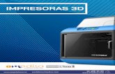 IMPRESORAS 3D - imedisa.com · IMPRESORAS 3D pedidos@imedisa.com 91 486 16 06. 3 IMPRESORAS 3D INVENTOR IIS 4 CREATOR 3 8 GUIDER IIS 12 ADVENTURER 3 16 COMPARATIVA IMPRESORAS 3D 20-21