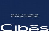 Cibes C1 Pure - Cabin lift TECHNICAL BROCHURE · Cibes C1 Pure is equipped with automatic telescopic doors, for the landings and cabin. For your safety, there is a light curtain between