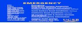 UCSB Emergency Flip Chart · 2010-10-20 · EMERGENCY 911 Emergency 9-911 Emergency Campus Telephones 805-893-3446 UCSB Police Dispatch (From cell phones) 888-488-UCSB Campus Emergency