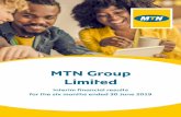 MTN Group Limited · 2019-08-08 · MTN Group Limited Interim financial results for the six months ended 30 June 2019 3 Results overview Voice revenue increased by 4,5%*. This was