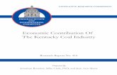 Economic Contribution Of The Kentucky Coal Industry · 2019-04-02 · Abstract Kentucky is the third highest coal-producing state; its production of 105 million tons in 2010 was nearly