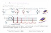 1- La mesure de tension - formation-energetique.fr · Mesure de tension en triphasé : Loi des mailles : On définit une maille comme étant un ensemble de branches d'un circuit qui