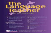 The Language Teacher · 2015-08-25 · THE LANGUAGE TEACHER 39.5 • September / October 2015 1 SEPTEMBER / OCTOBER 2015 • Vol. 39, No.5 Contents Feature Articles} Absorbed Expectations