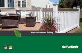 Vinyl & Aluminum Railing ... a rail to your unique personality. Simply mount the deck board onto the top of the rail. Gates Available Compatible with all vinyl rail systems, Standard