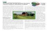 Growing high-quality grasses for dairy Forage rations requires … · 2016-10-12 · (the grain portion). But because grasses increase the fiber content of a ra-tion, they will also
