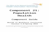 Component 21, Component Guide  · Web viewComponent 21:Population Health. Component Guide. Health IT Workforce Curriculum. Version 4.0/Spring 2016. This material (Comp 21) was developed