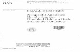 RCED-93-44 Small Business: Nonprofit Agencies Employing the … · 2020-07-02 · Previously, only for-profit firms could be awarded small business set-aside contracts. The 1988 amendments