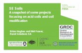 brian and mel - SeamlessCMS · alkaline irrigation water and clay ‐spreading in the SE. Whole Farm Acidity and Nutrient ... • Ag Vic with the dairythe dairy industry • livestock