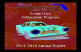 Lemon Law Arbitration Program Leeem Arbitration Program ...myfloridalegal.com/webfiles.nsf/WF/MVIS-B6GGYL/... · Lemon Law Arbitration division for administration and the scheduling