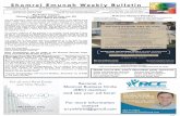 Shomrei Emunah Weekly Bulletin - ShulCloud€¦ · December 8, 2018 30 of Kislev 5779 Shabbos Rosh Chodesh Chanukah, Parshas Miketz Vol. 9 No. 12 Shomrei Emunah Weekly Bulletin CONGREGATION