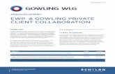 ANNOUNCEMENT: EWP & GOWLING PRIVATE CLIENT … · 2018-12-03 · +1 416-862-3556 BRIAN COHEN Partner, Toronto brian.cohen@gowlingwlg.com +1 416-862-5715 ANDRE POLES Partner, Toronto