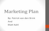 Marketing PlanMarketing Plan Author: Patrick Van den Brink Created Date: 10/30/2012 10:13:50 AM ...
