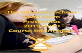 The illericay School Sixth Form Prospectus 2019 2020 ourse … · 2018-11-02 · 3 The Extended Project Qualification EPQ 19 Future itizenship ore urriculum 4 Art, raft & Design 20