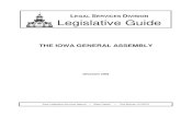 THE IOWA GENERAL ASSEMBLY · 2. Leadership Selection and Functions. The leadership positions in the General Assembly consist of members of the Legislature chosen at their respective