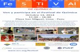 Ven y participa en el Festival de Química...Octubre 14-17, 2014 Hotel Sheraton, Lima-Perú "Latinoamérica unida por la química sostenible" i Bienvenidos al LJ Festival de Químien