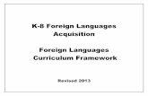 K-8 Foreign Languages Acquisition Foreign …dese.ade.arkansas.gov/public/userfiles/Learning_Services...This framework document is based on the 1999 edition of Standards for Foreign