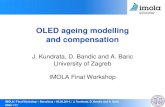 OLED ageing modelling and compensation · IMOLA | Final Workshop – Barcelona – 06.05.2014. | J. Kundrata, D. Bandic and A. Baric Slide 2/17 Outline Ageing of the OLED luminance: