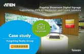 Corporate Case study · Flagship Showroom Digital Signage Supported by ATEN AV Distribution and Control Solutions. About Yungching The Yungching Realty Group is one of the leading
