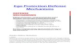 Ego Protection Defense Mechanisms - Imune Protection... · Ego Protection Defense Mechanisms Primitive Defense Mechanisms 1. Denial Denial is the refusal to accept reality or fact,