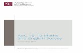 AoC 16-19 Maths and English Survey and English Survey S… · The aim of the maths and English survey was to gain a fuller understanding of the impact of Government policy in this