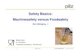 Safety Basics: Machinesafety versus Foodsafety · 2012-11-07 · Martijn Drost Sr. Consultant Teamleider Consultancy – Pilz Services 1 Martijn Drost 8 november 2011. Safety Basics: