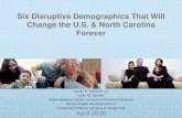 Six Disruptive Demographics That Will Change the U.S ...Six Disruptive Demographics That Will Change the U.S. & North Carolina Forever April 2018 . James H. Johnson, Jr. Allan M. Parnell