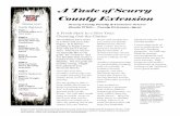 A Taste of Scurry County Extensioncounties.agrilife.org/scurry/files/2016/02/A-Taste... · you and your family. Studies have shown that a clean house is good for mental and physical