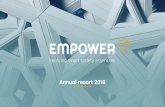 Realizing smart society essentials - Empower · EMPOWER ANNUAL REPORT 2018 4 FOCUS AREAS Empower is fully engaged in the 5G development, offering its unique ICT expertise to customers.