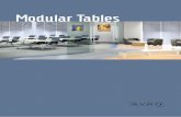 Modular Tables - Cubewing€¦ · Fliptop easy to move – space saving – ‘fast to flip’ Tables We offer two frame styles: an inverted “T” shape and an inverted “Y”