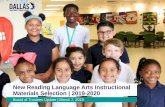 New Reading Language Arts Instructional Materials ......speaking, reading, and writing) as well as thinking Reading genres include literary, informational, persuasive, argumentative,