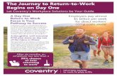 The Journey to Return-to-Work Begins on Day One · The Journey to Return-to-Work Begins on Day One Let Coventry’s Workplace Solutions be Your Guide A Day One Return-to-Work Focus