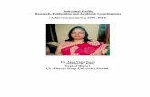 Individual Profile Research, Publication and Academic ...ccsuniversity.ac.in/ccsu/Resume/R141.pdf · “Samrat Ashoka Mahaan ke Abhilekh” Page No.244-47 Vishva Bharti-A Multi -Disciplinary