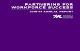 PARTNERING FOR WORKFORCE SUCCESS · PARTNERING FOR WORKFORCE SUCCESS 2018-19 ANNUAL REPORT. b | Maricopa Community Colleges Foundation EVERYONE HAS THE OPPORTUNITY TO IMPROVE THEIR
