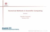 Numerical Methods in Scientiﬁc Computinguser.it.uu.se/.../NGSSC_SciComp_Introduction_Psli.pdf · Computer implement. data structures parallel computing sequential computing Num.solut.meth.(NLA)