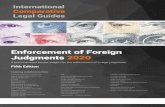  · Enforcement of Foreign Judgments 2020 A practical cross-border insight into the enforcement of foreign judgments Fifth Edition C D R Commercial Dispute Resolution Featuring contri